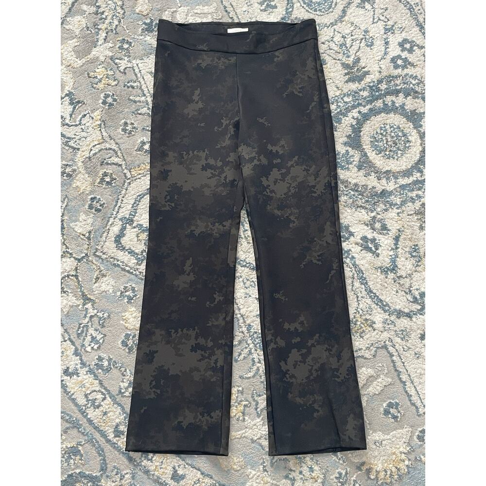 Avenue Montaigne Pull On Pants Womens 4 Black Gray Abstract Stretch NYC USA